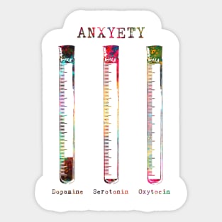 Vial Test Tube Anxiety Sticker